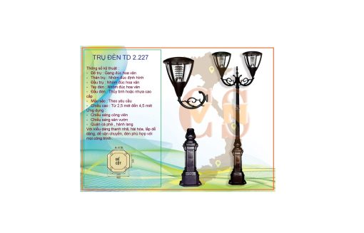 Trụ đèn sân vườn TD 2.227
