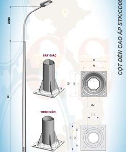 Cột đèn cao áp STK/CD06
