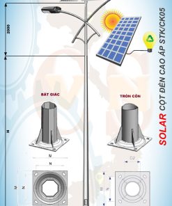 Cột đèn năng lượng mặt trời STK/CK05