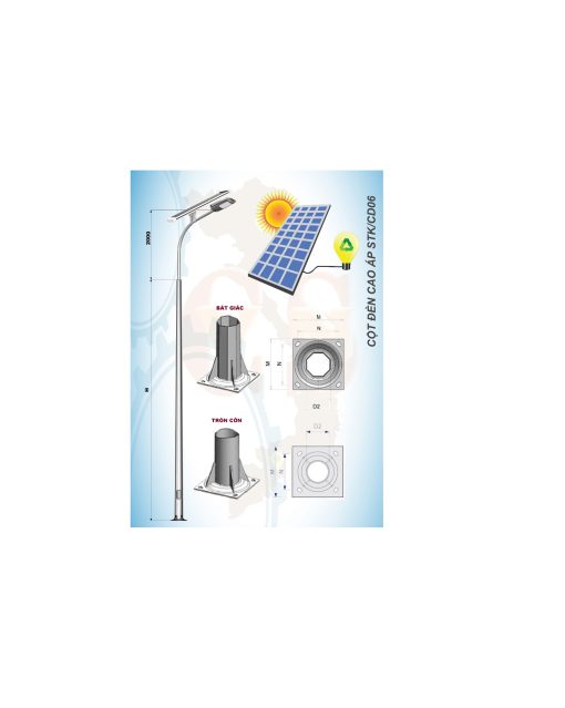 Cột đèn năng lượng mặt trời STK/CD06