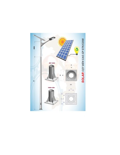 Cột đèn năng lượng mặt trời STK/CD08
