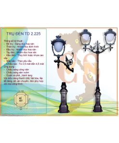 Trụ đèn sân vườn TD 2.225