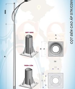 Cột đèn cao áp STK/CD01