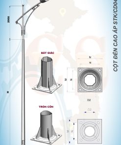 Cột đèn cao áp STK/CD04