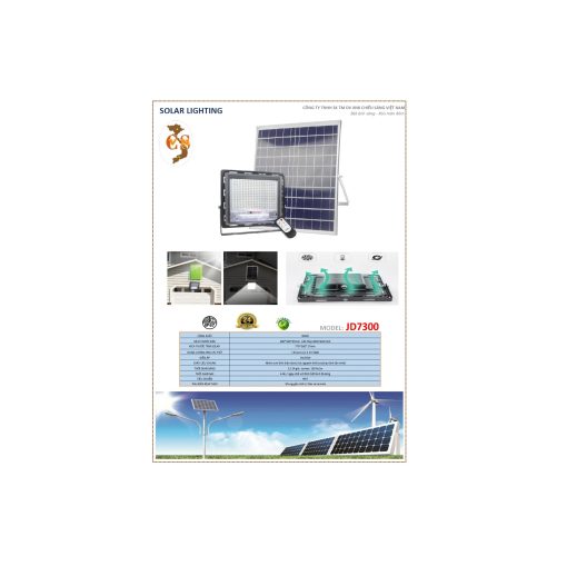 Đèn led năng lượng mặt trời JD7300