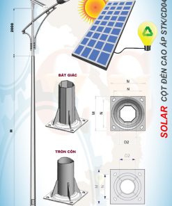Cột đèn năng lượng mặt trời STK/XDCột đèn năng lượng mặt trời STK/CD04
