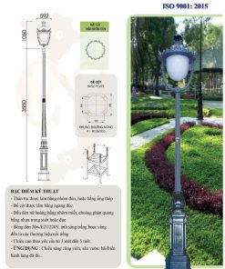 Trụ đèn sân vườn DC05/NUHOANG